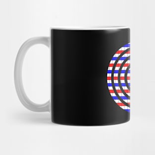 US flag colored circles Mug